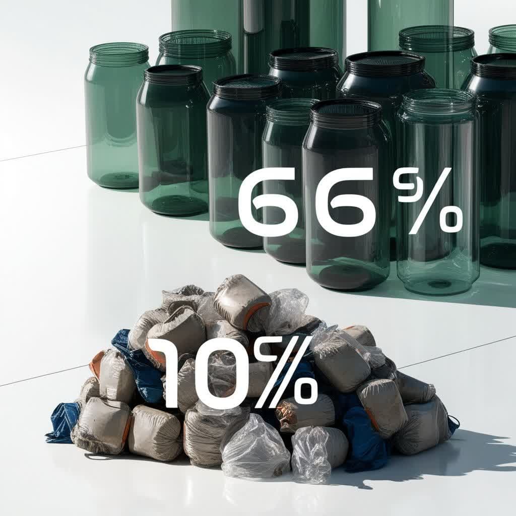 بازیافت ظروف پلاستیکی و شیشه ای